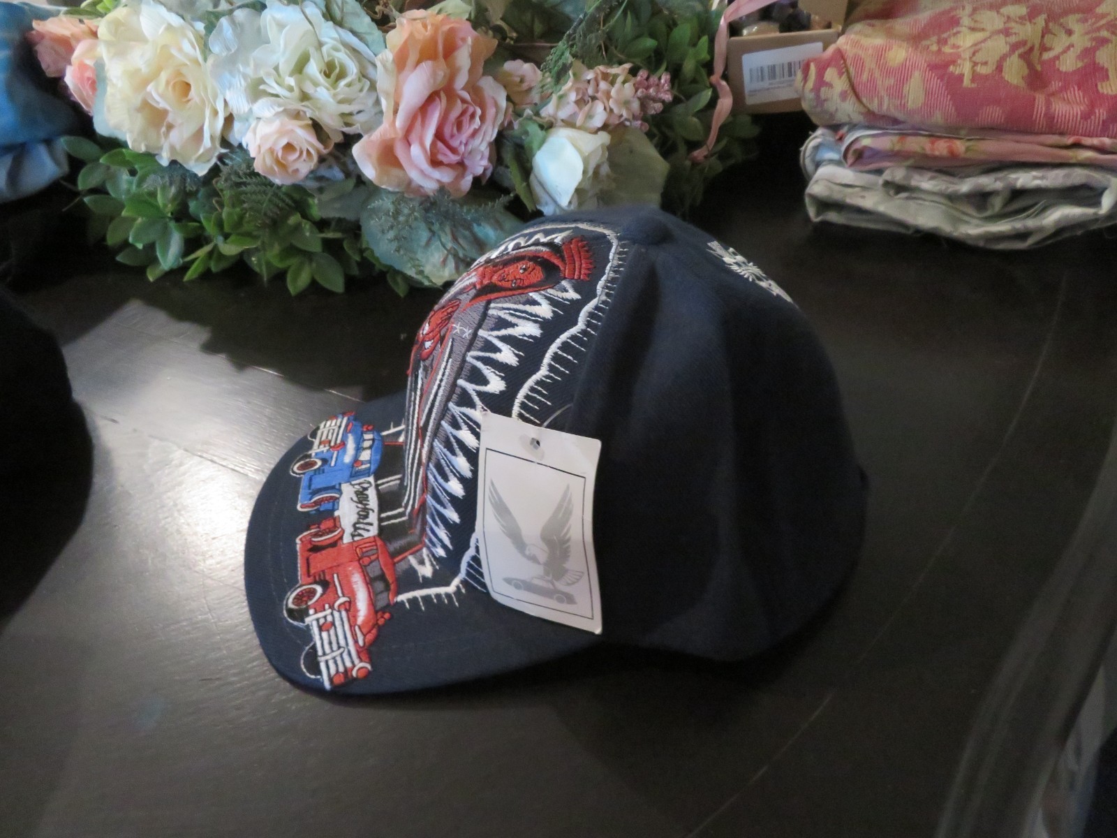 Vintage NWT Old Stock Never Worn Mother Mary Low Rider hat Ballcap EMBROIDERED