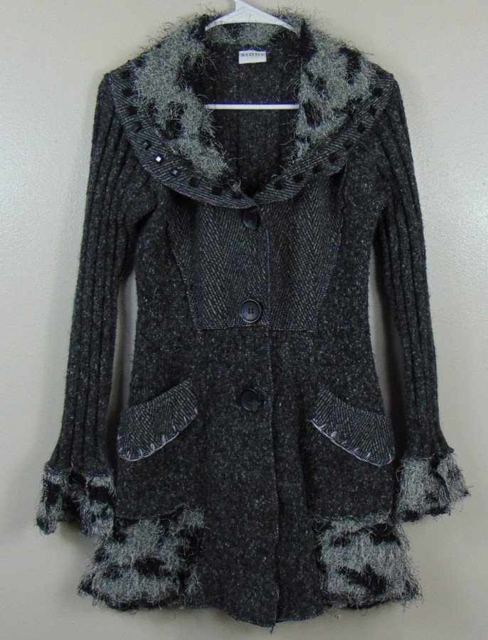 Vintage Y2K Pennylane Cardigan Medium Mohair Duster Cardigan Whimsigoth Fuzzy 90