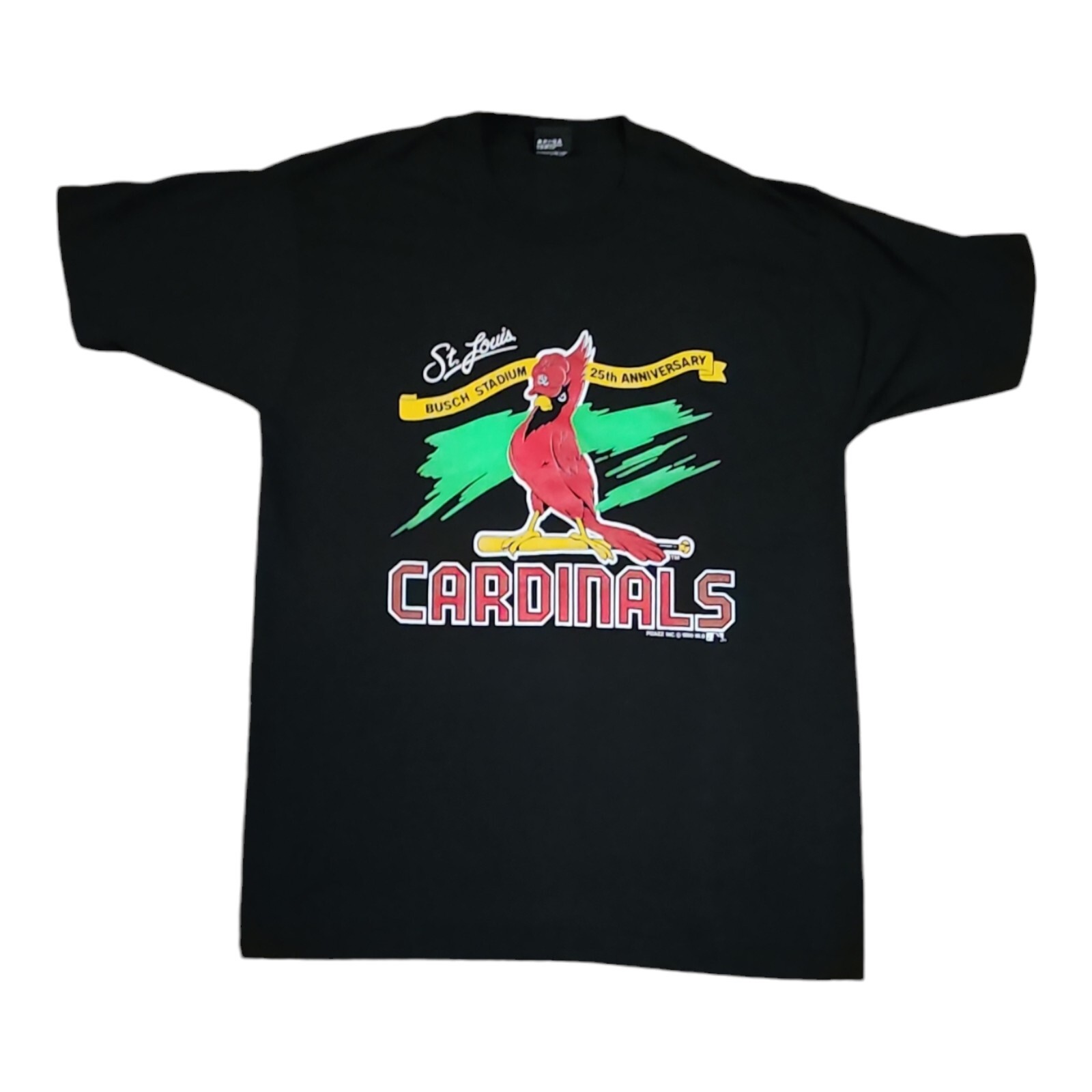 Vintage 1990 St. Louis Cardinals Busch Stadium 25th Anniversary T-Shirt Size L