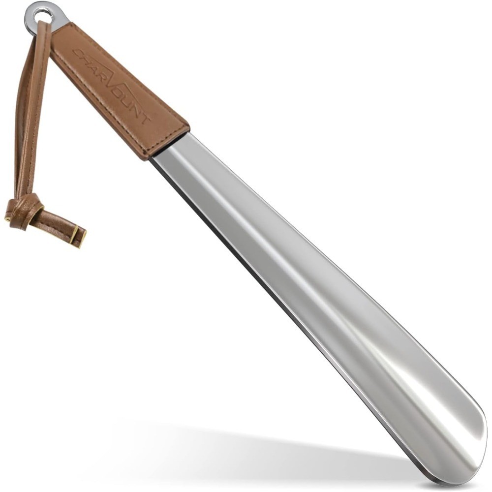 Stainless Steel Long Shoe Horn 12 Inch Durable Thick Handle for Men Women