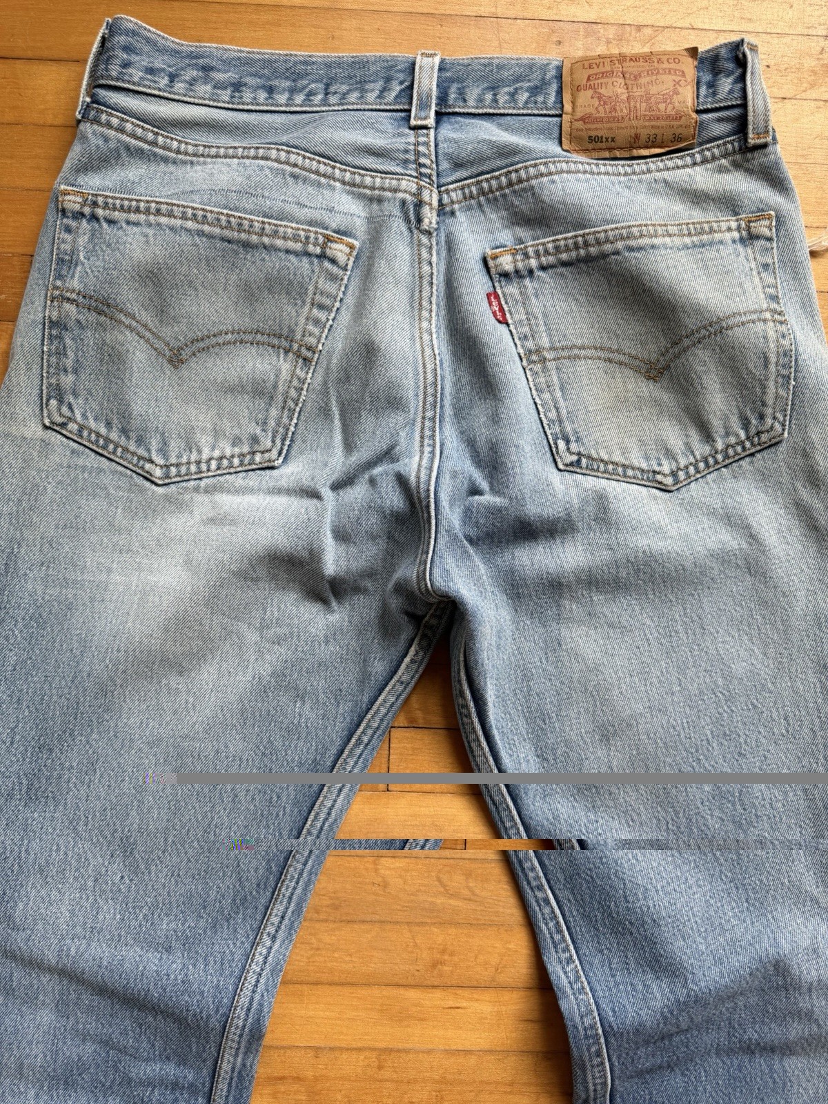 Vintage DISTRESSED LEVI’S 501xx Jeans WPL 423 Cotton Buttonfly Men Unisex 31×33