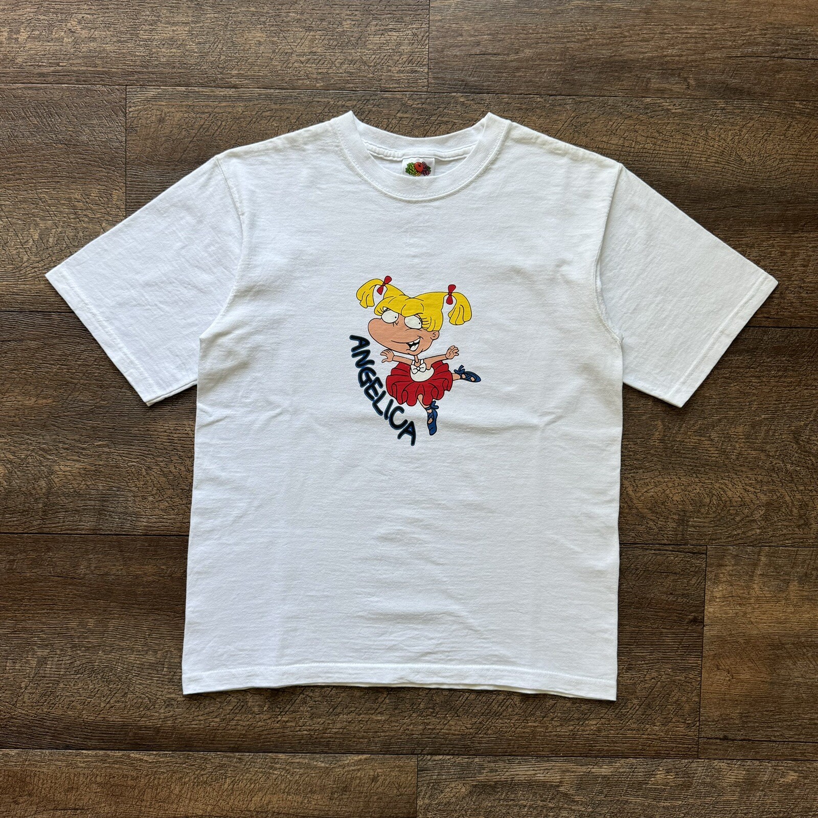 VTG Womens M White Nickelodeon Rugrats Angelica Character FOTL Nostalgic T-Shirt