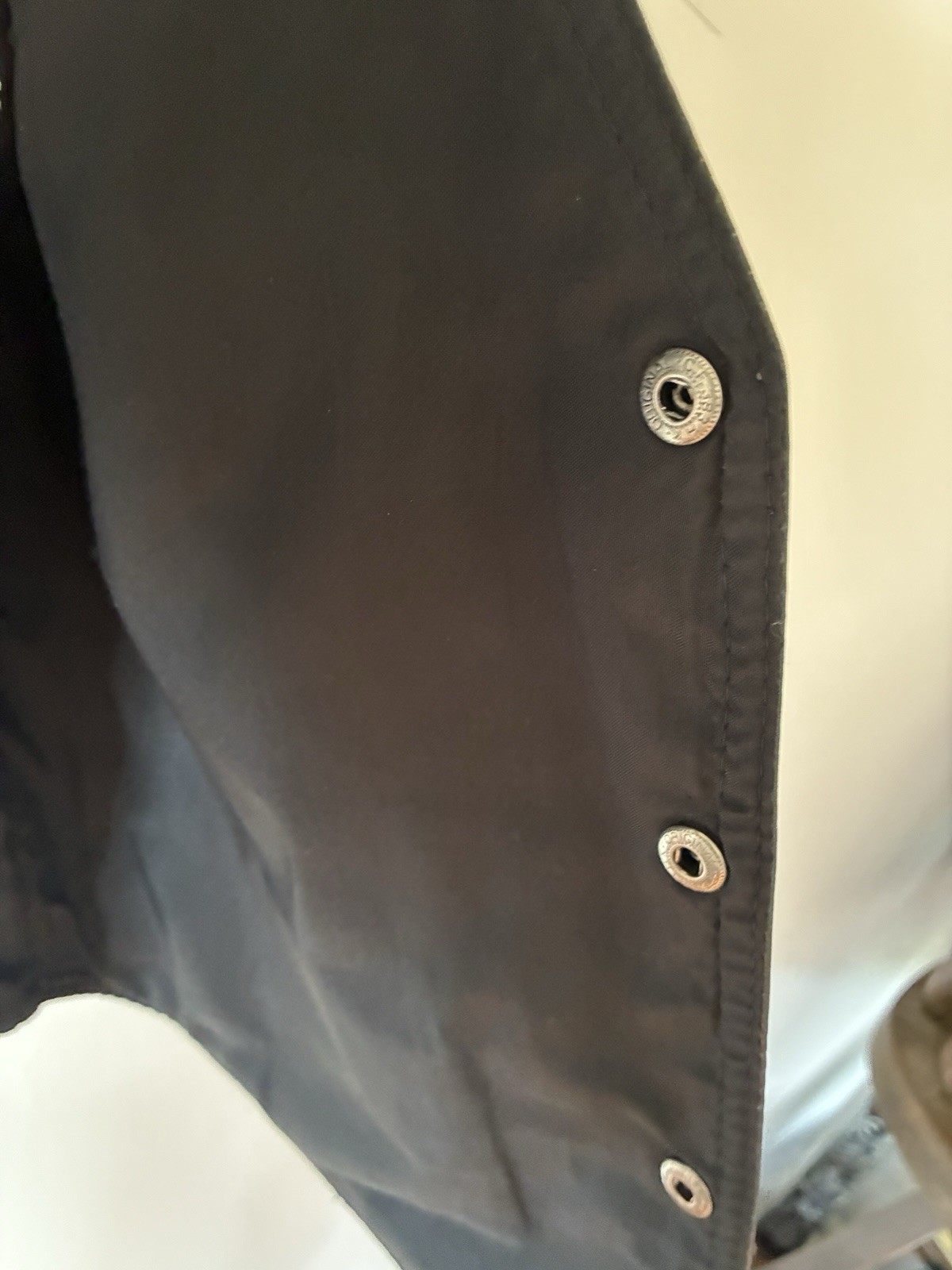 Vintage Paragraph Clothing Co. Black Leather Vest Snap Front Men’s M Regular