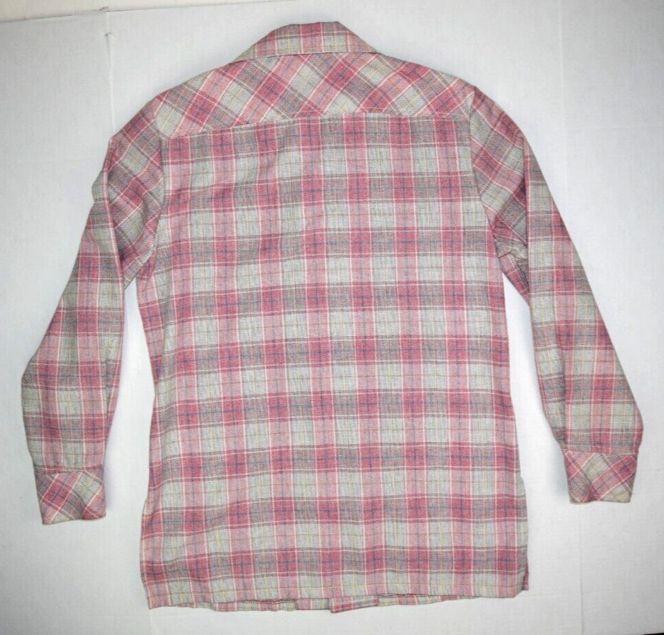 Vintage Plaid Leisure Jacket Grand Slam Munsingwear Size S/M 70s Mauve Lite Gray