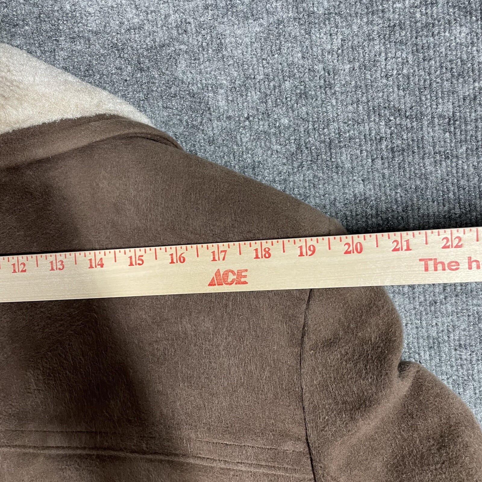 VINTAGE 60s Casualcraft Heavy Coat Size 42 Jacket Brushed Cotton Suede Western