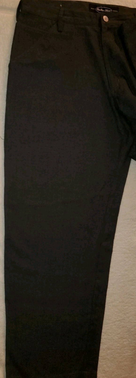 Anchor Blue Vintage 90s Wide-Leg Polyester Rayon Men’s 36/30 Charcoal Gray Pants