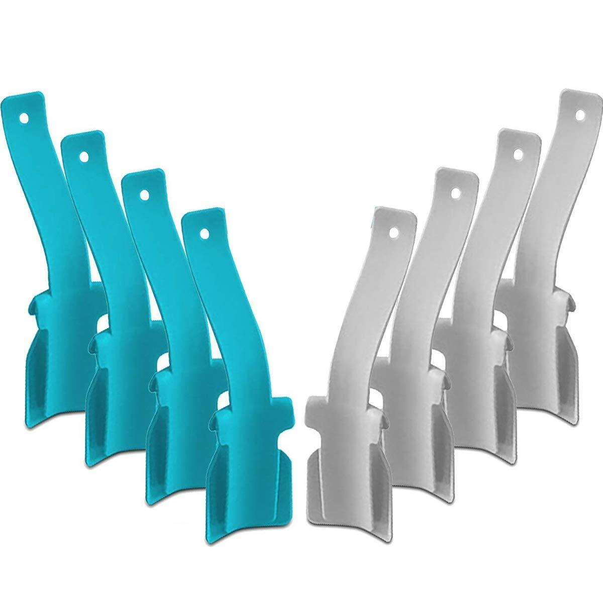 8 Pack Lazy Shoe Helper Sock Slider Short Handheld Shoe Horn for Men Women