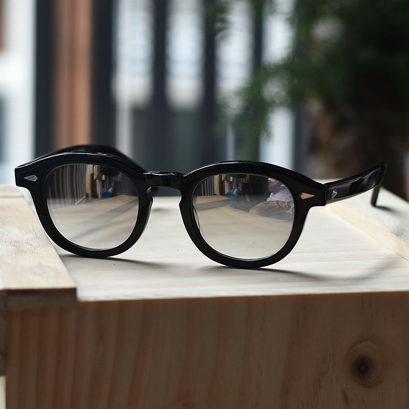 Johnny Depp black sunglasses mens black glasses mirror gradient glass glasses