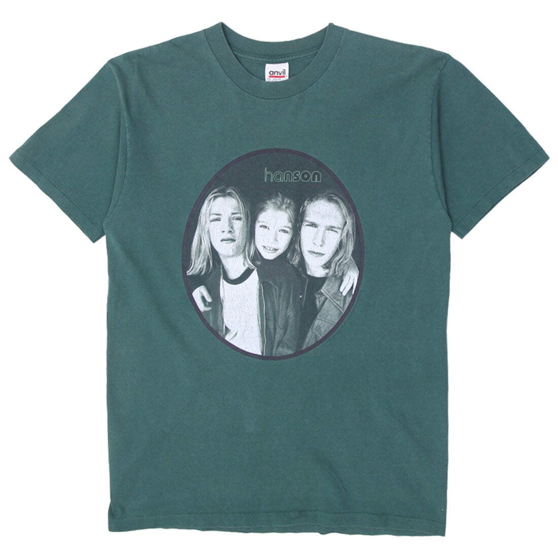Vintage Anvil 90s Hanson T-Shirt Single Stitch Made in USA