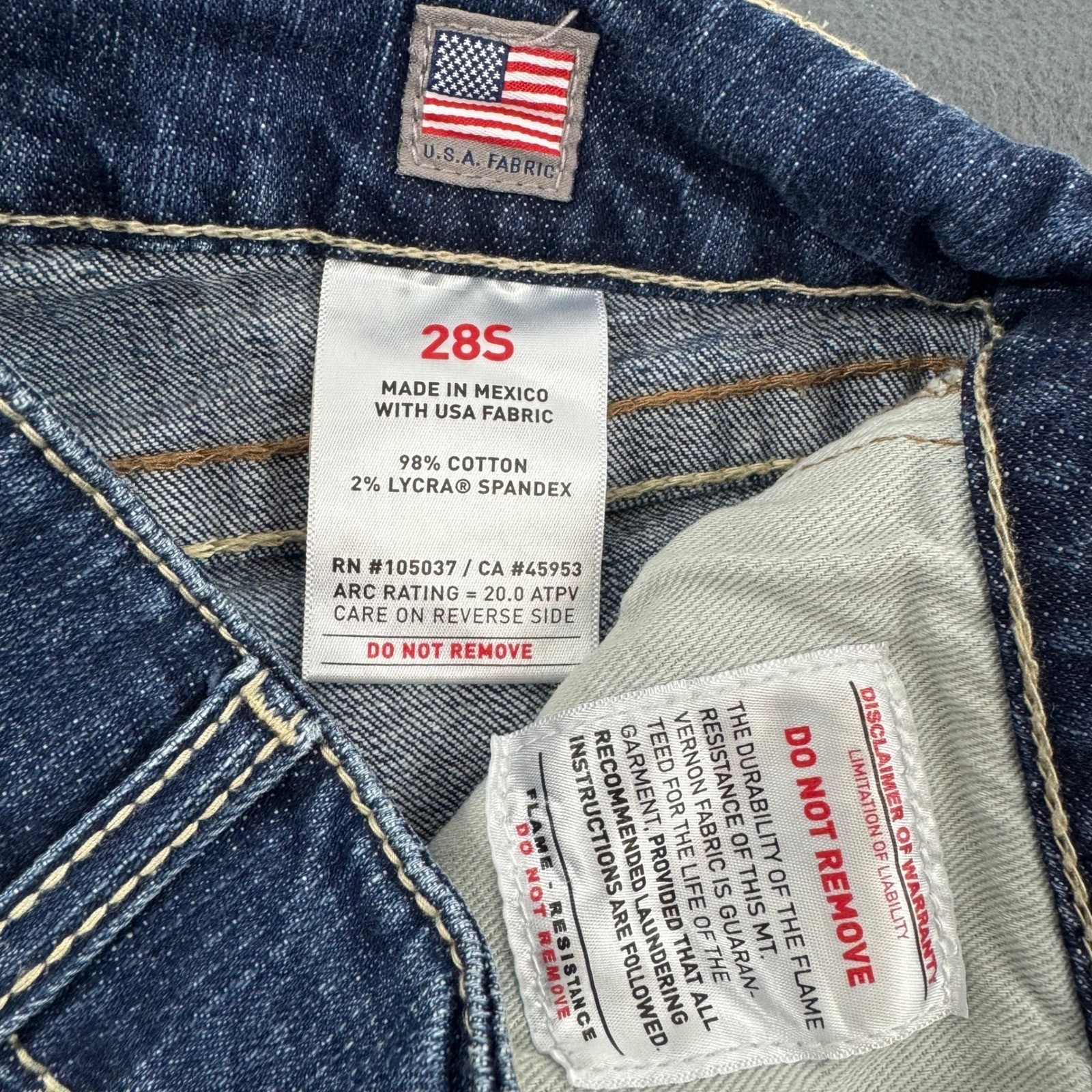 Ariat FR Work Pant Womens 28S Flame Resistant Mid Rise Boot Cut Jeans 10016176