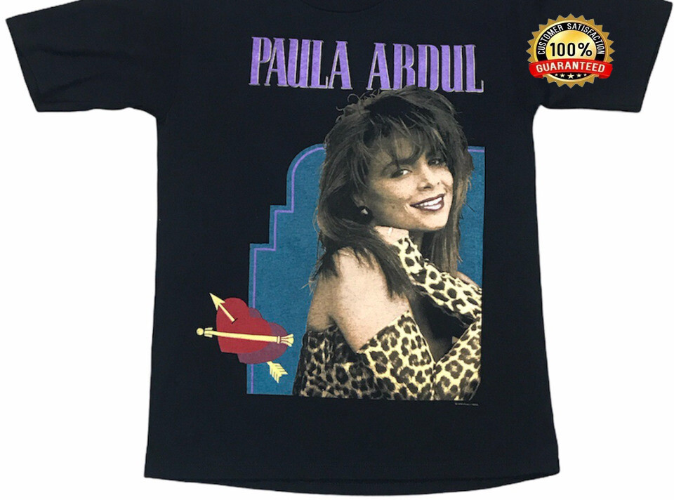 Vintage 1990 Paula Abdul Cotton Black S-234XL Men Women Classic Tee Shirt TT237