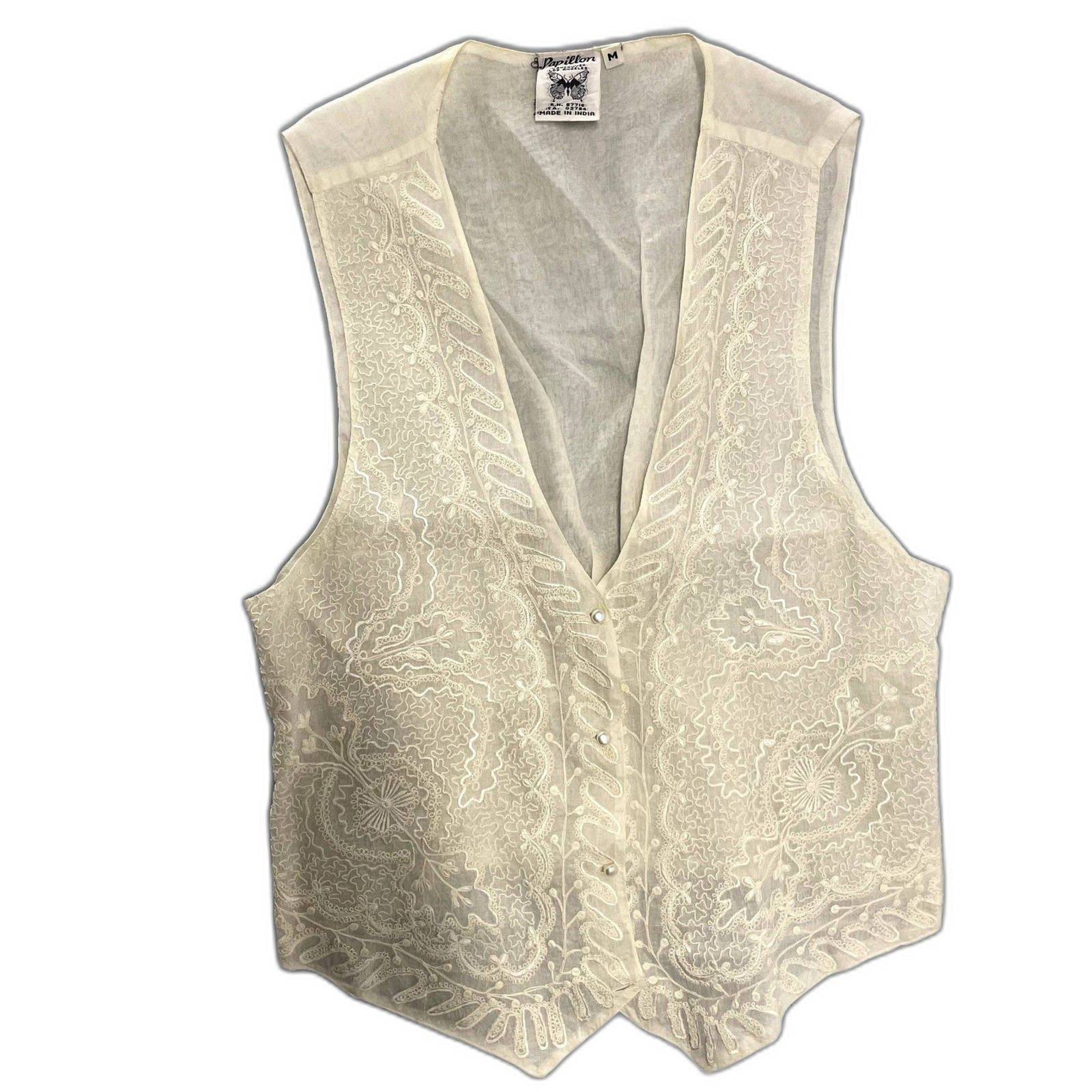 Vintage Vest, Cottage Core Style, Size Medium to Large