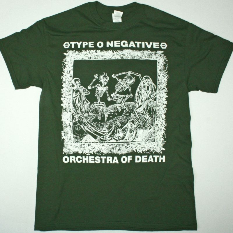 Vtg TYPE O NEGATIVE Heavy Cotton Green Unisex All Size Shirt UR645
