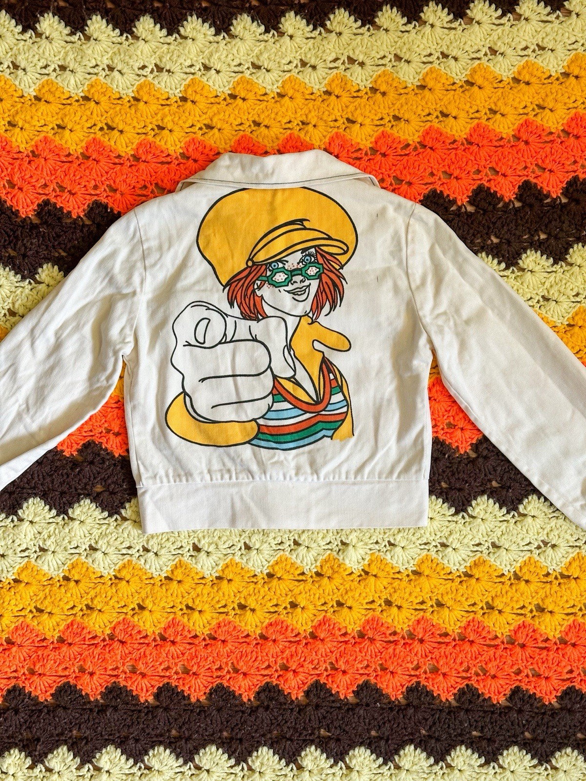 Vintage Pop Art Jacket 1970s Fashion