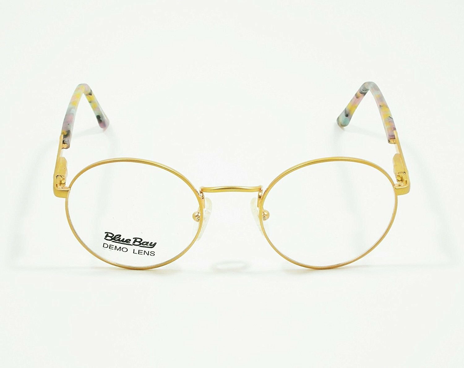 Blue Bay Eyeglasses Pink Gold Temple Mod. Nantucket Col. 20 Size. 49-20-140