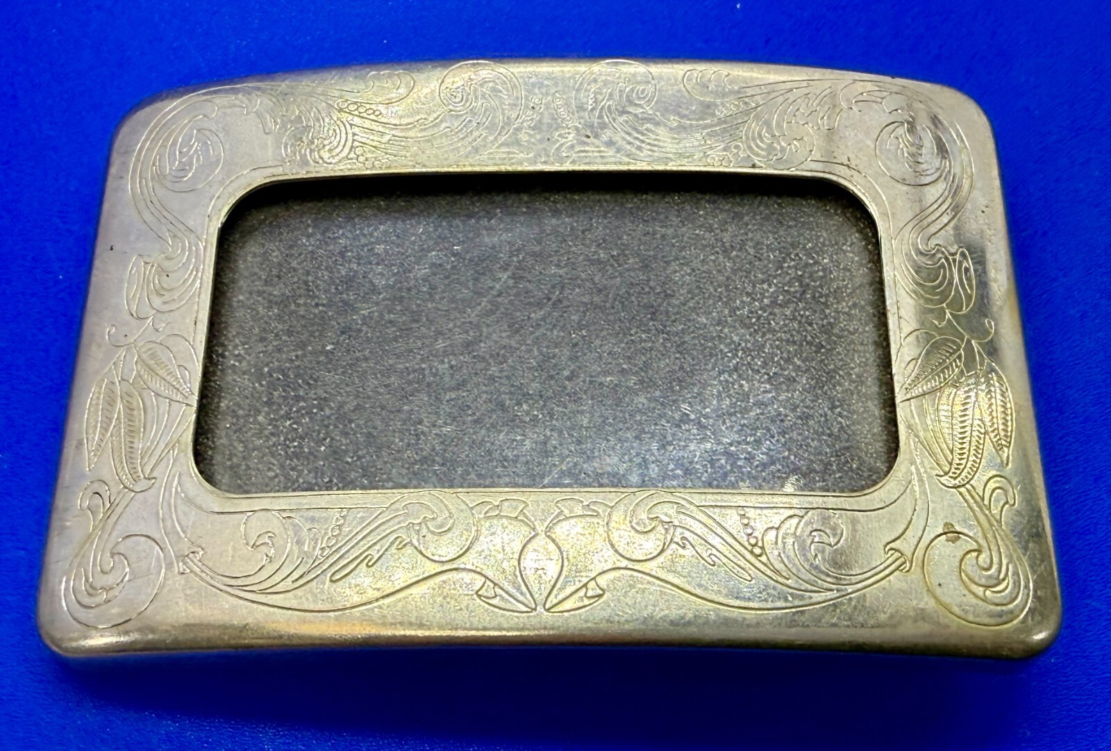 Wallet Stash Box Card Holder Vintage Nickel Silver Buddy’s Belt Buckle