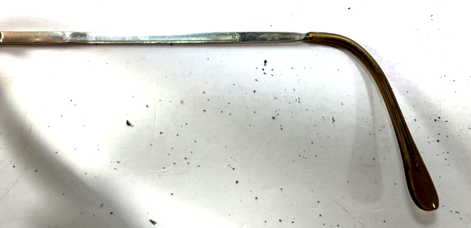 Roberto Elliot Eyeglasses Gold Metal Half-Rim Frame Aviator Frames Only