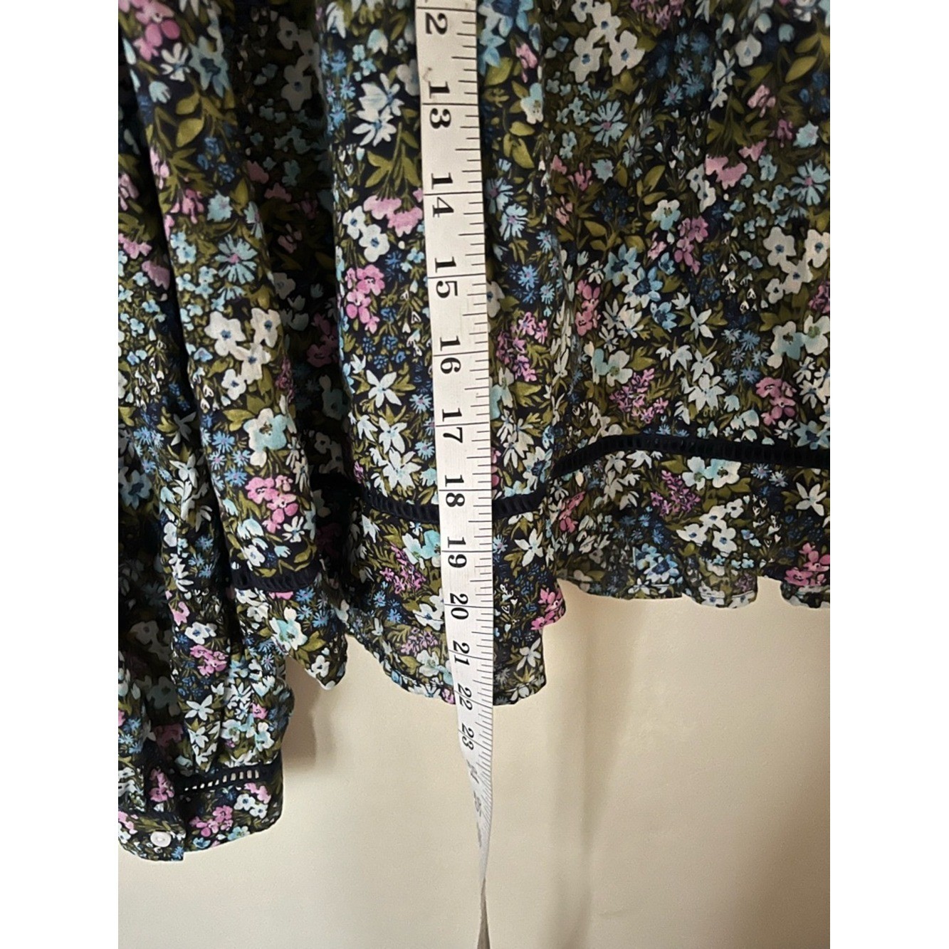 Old Navy Cottagecore boho Floral feminine 100% cotton Blouse size M