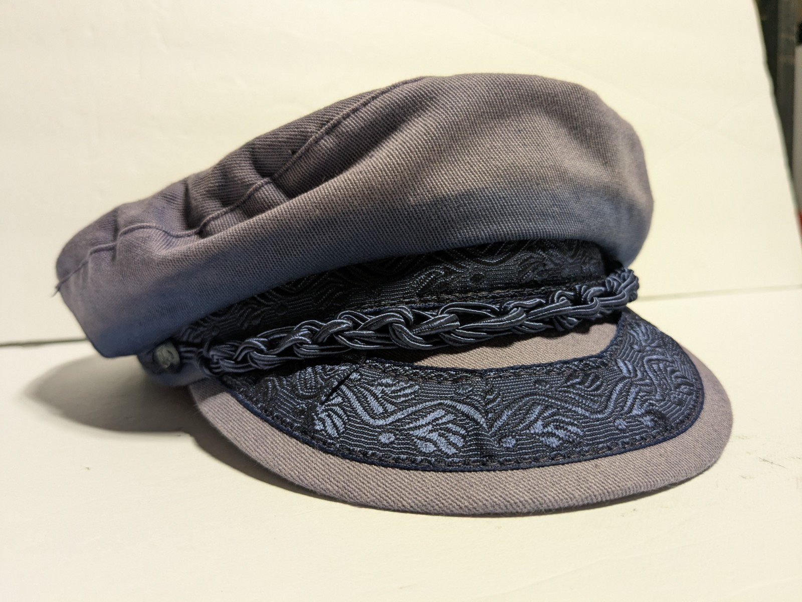 Authentic Aegean Greek Fishermen’s Hat Cap Navy 100% Cotton Size 7 3/4 62
