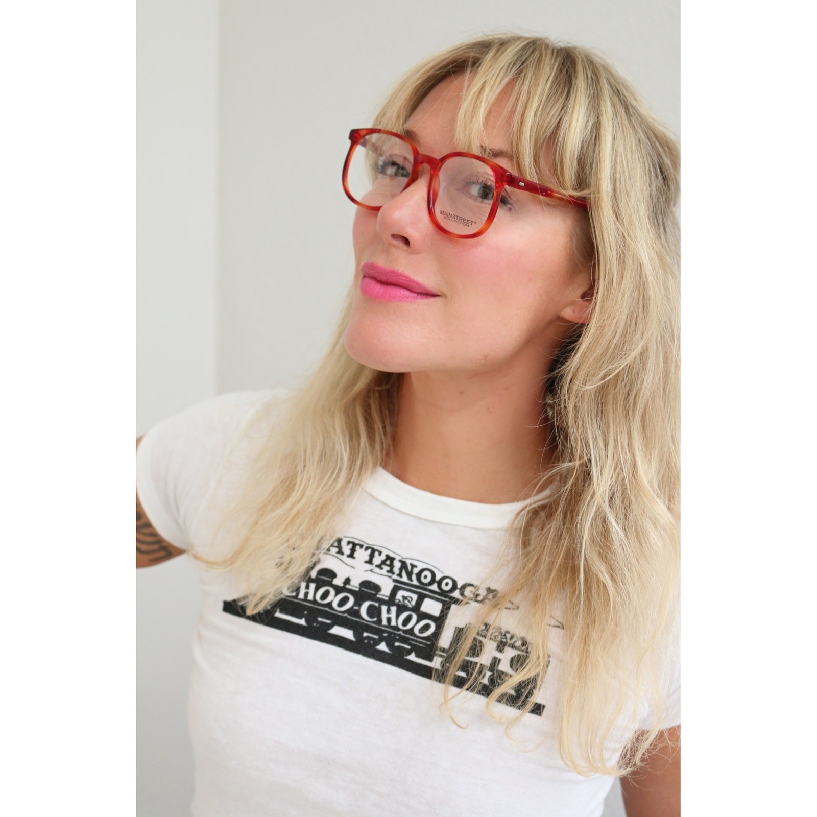 Vintage NOS, 1980’s Mainstreet Demi Blonde Round Eyeglasses Frames ~ 48-21-135