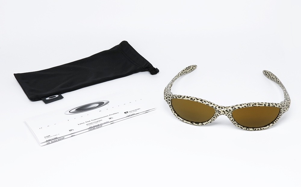 VINTAGE SUNGLASSES OAKLEY FATE CHEETAH 03-775 LEOPARD ANIMALIER SPORT MINUTE USA
