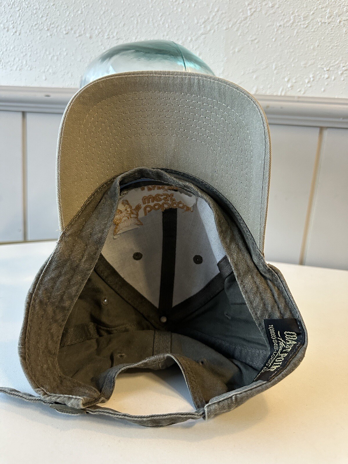 Vintage 1990s Coast Point Bobcat West Papé Group Company Gray Strapback Cap