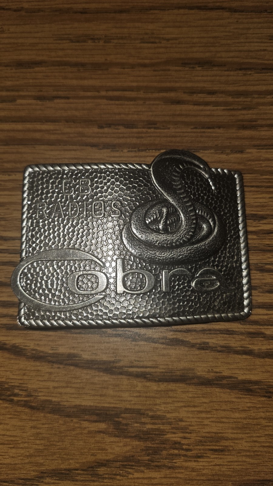 Vintage Belt Buckle Cobra CB Radio Lewis Buckles Chicago Citizens Band 70s Snake