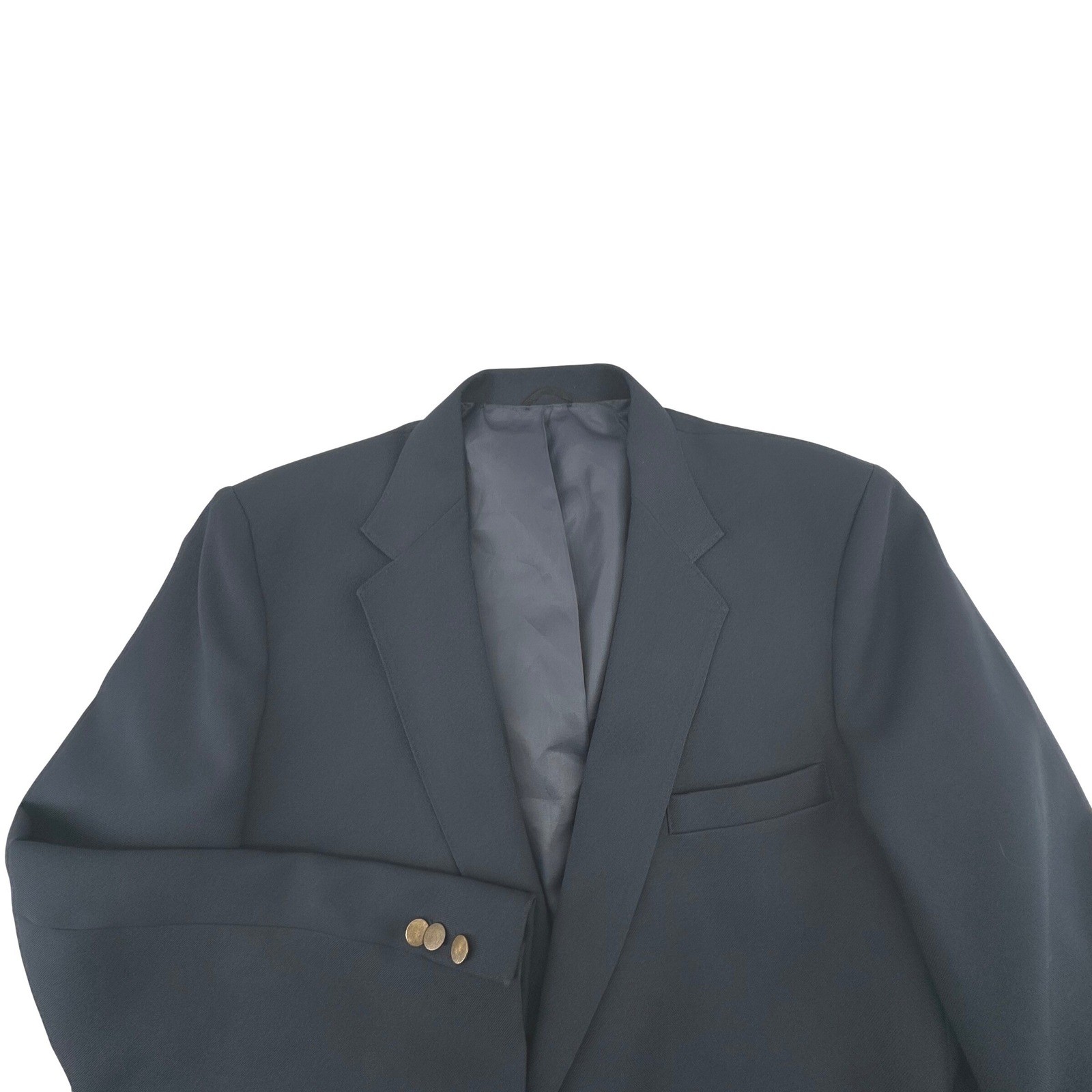 Levi’s Action Suit Blazer Mens 46R Navy Blue Sta-Prest Vintage Retro 70’s