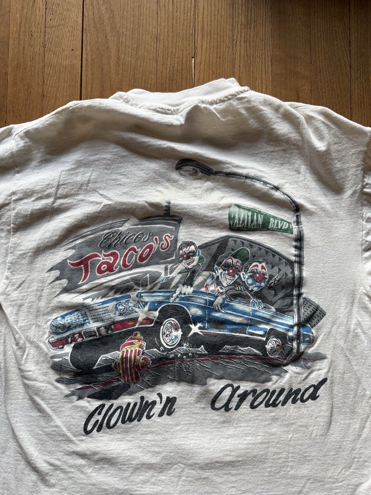 ✅ Vintage Call’n Da Shots Clownin Around Lowrider Clown Cotton Graphic L