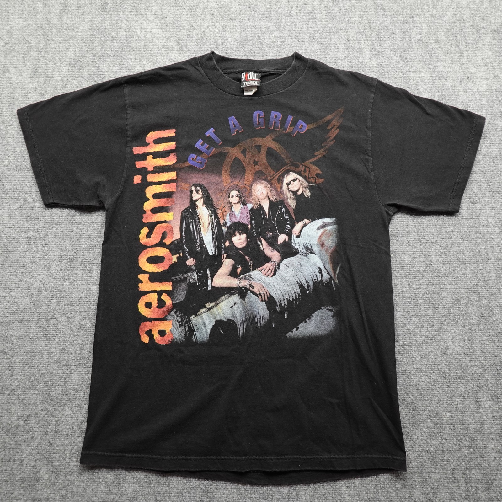 Vintage 1994 Aerosmith Get A Grip World Tour Band T-Shirt Men’s Size L Black