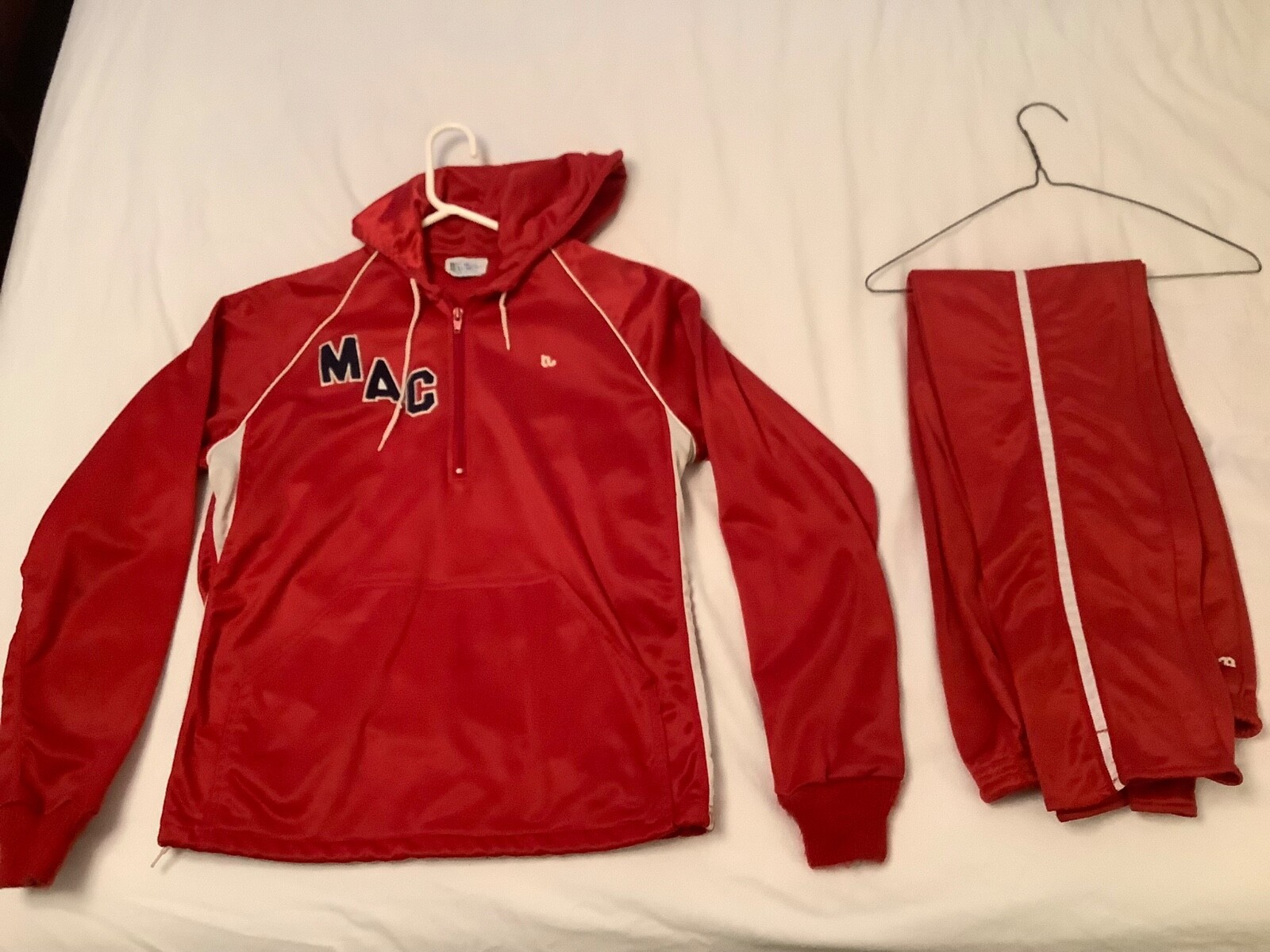 Vintage 70’s Hind Wells Track Swim Suit Color Full Zip Warm Up Knit Pants Jacket