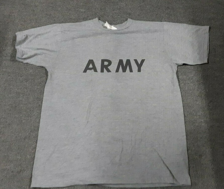 Vintage 1990`s ARMY T Shirt USA , Print, gray, XLARGE, Unicor #661