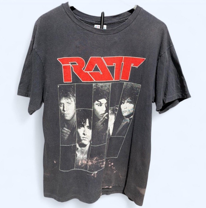 Vintage Hanes RATT Dancing Undercover World Tour 1987 concert band tour tee