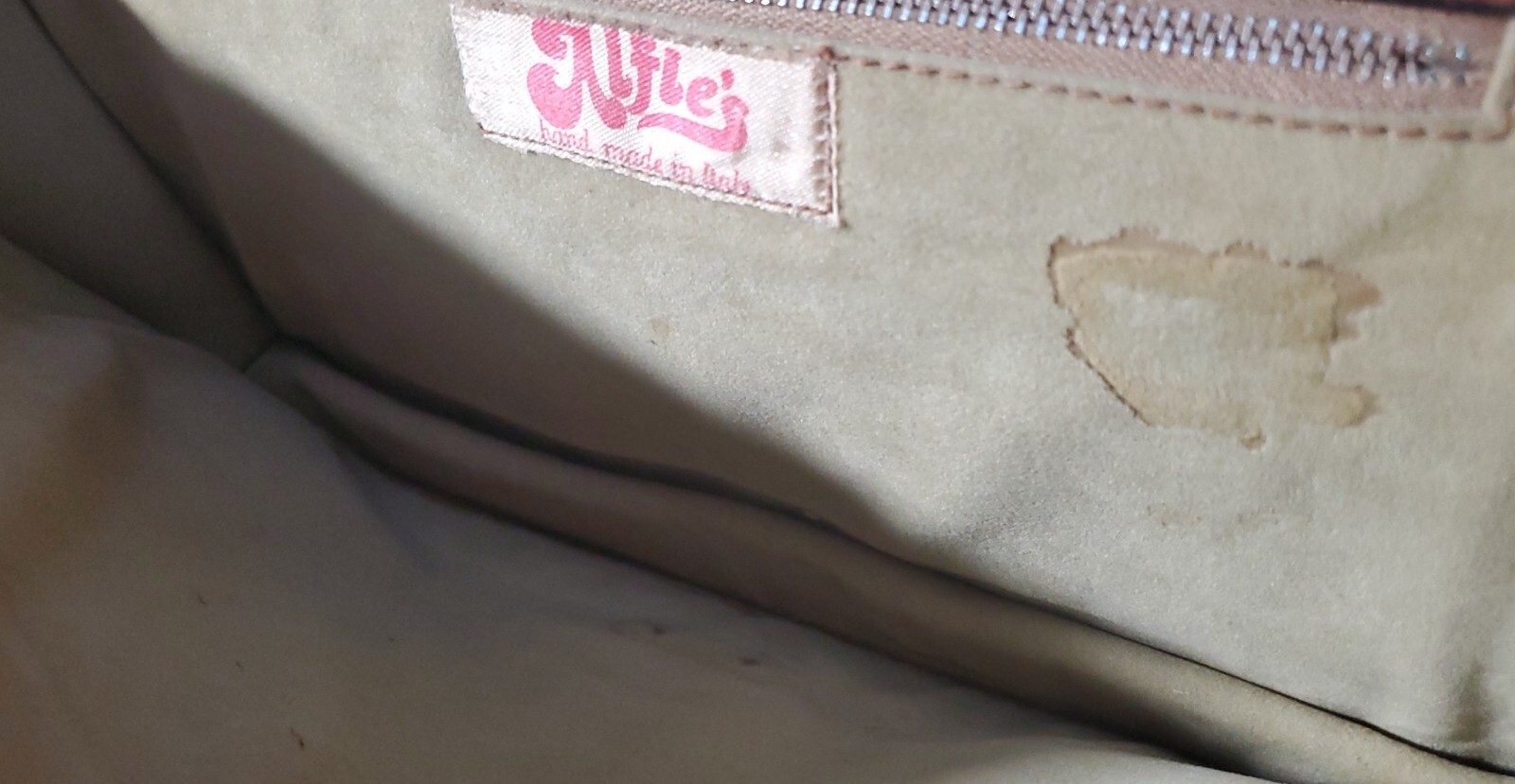 Vintage Alfie’s Hand Made Brown Leather Clutch 7″ x 12″ Italy Snap Closure