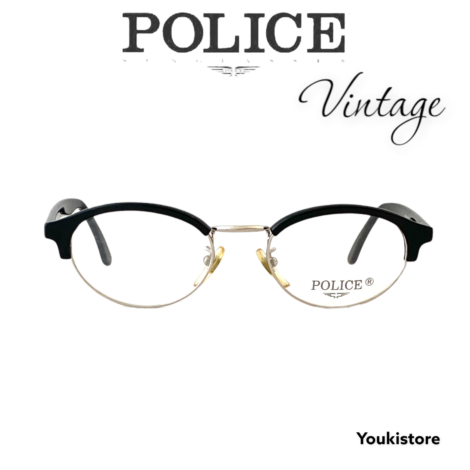 POLICE eyeglasses MOD 1239 COL 700 50 20 140 RARE VINTAGE 90s M.in Italy