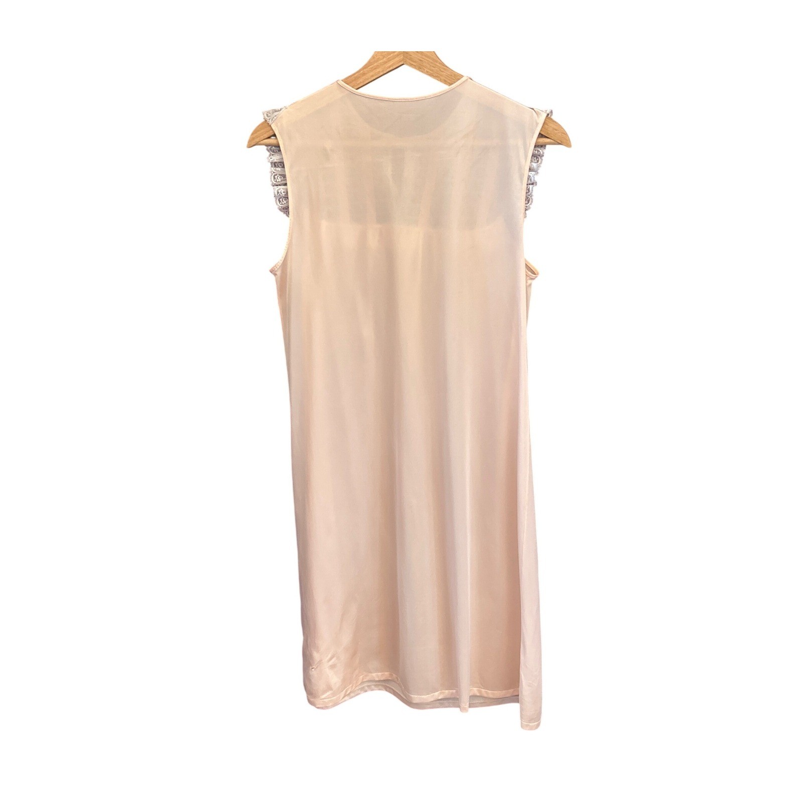 Vintage Special Edition Peach Lace Bib Nightgown Coquette Cottagecore Romantic