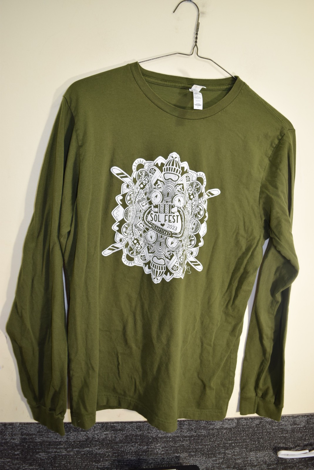 2023 SOL FEST CORPSTHAT Long Sleeve T Shirt MENS L Green Baltimore Outdoors