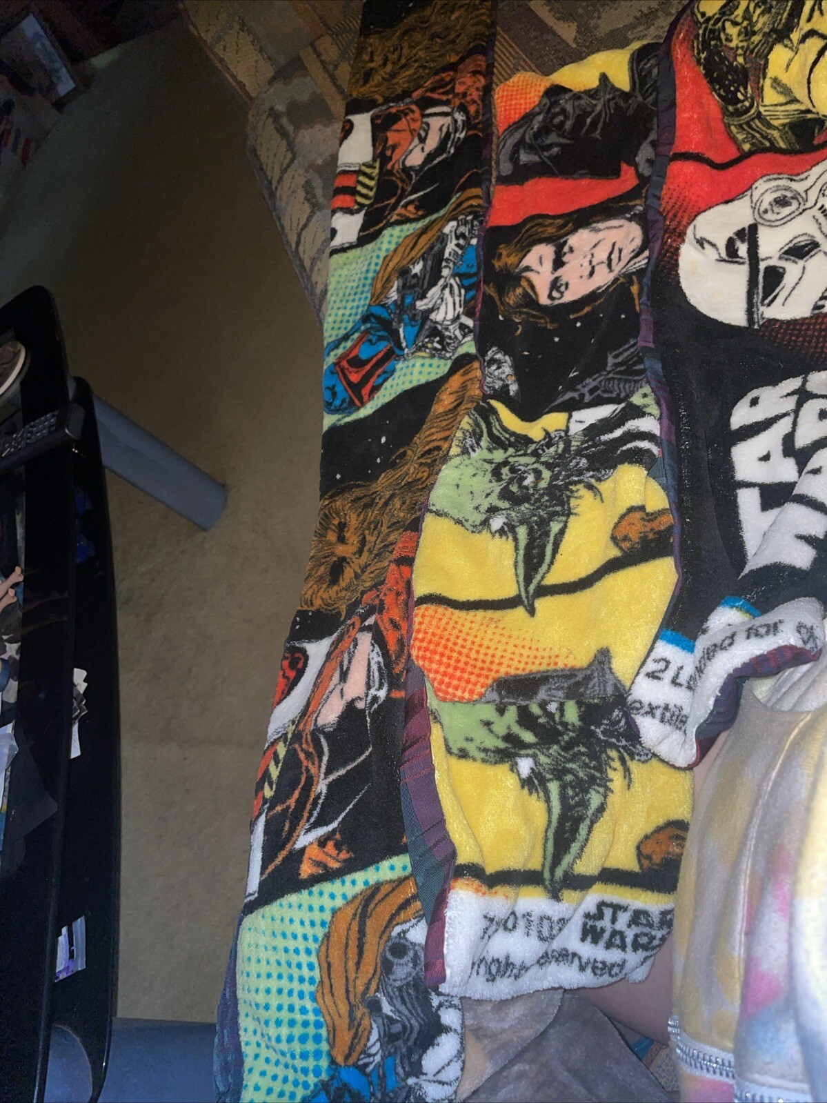 Handmade Fleece Star Wars Scarf Reversible Heavy 56 Inches Long