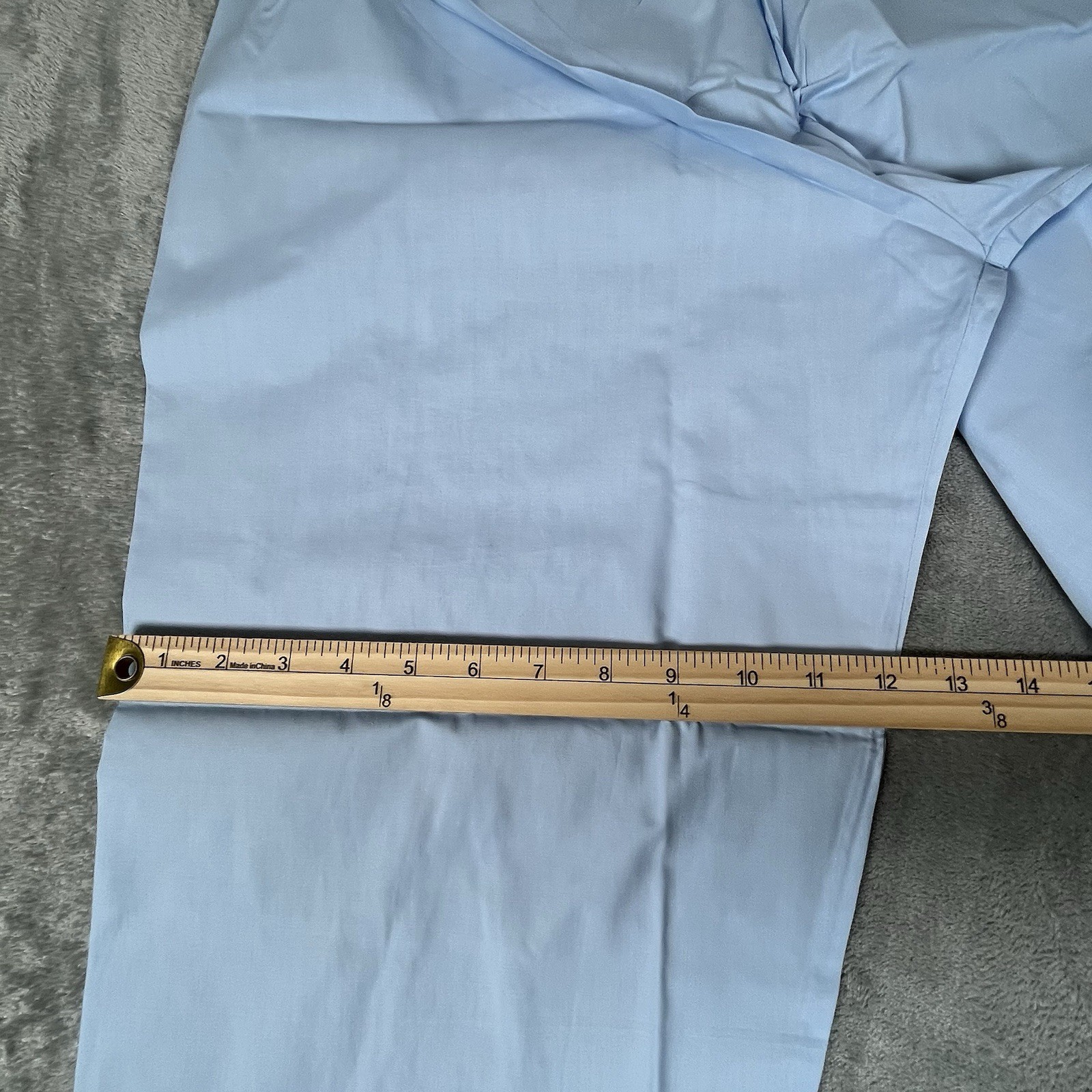 Vtg Sears Pajama Set Womens 12 Blue Notched Collar Piping New Old Stock Lounge