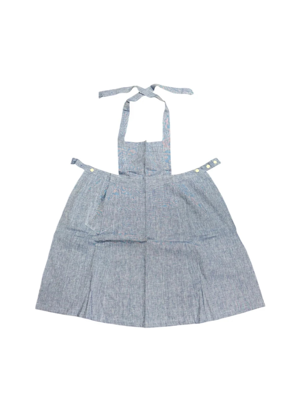 Vintage German Medical Surgery Apron Gown Doctor Nurse Blue Military Surplus