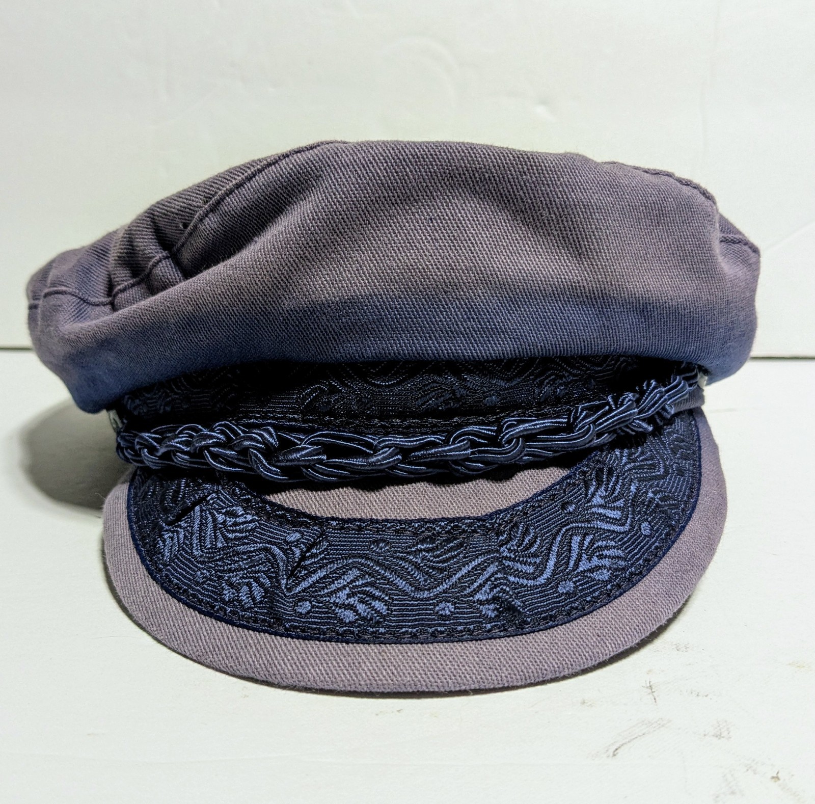 Authentic Aegean Greek Fishermen’s Hat Cap Navy 100% Cotton Size 7 3/4 62
