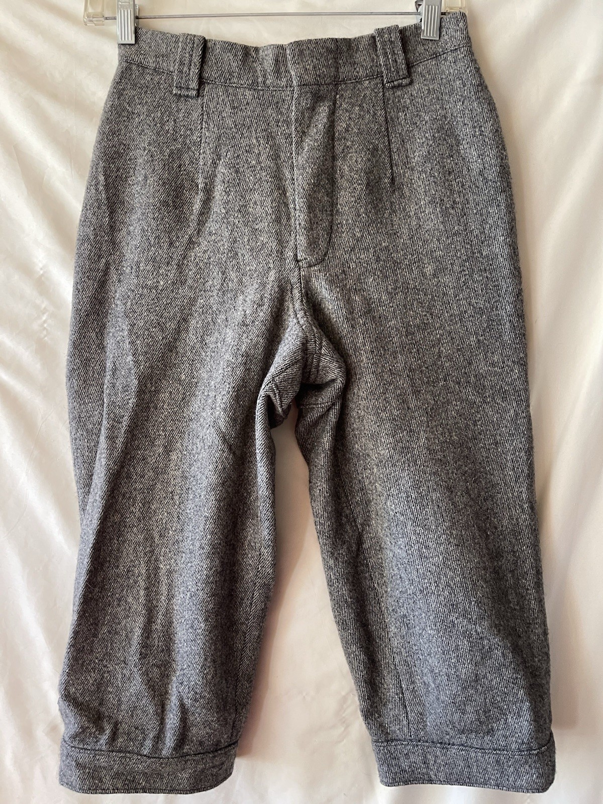 Vintage Woolrich, Gray Heather Wool Blend Knee Length Ski Pants, 25″ Waist, EUC