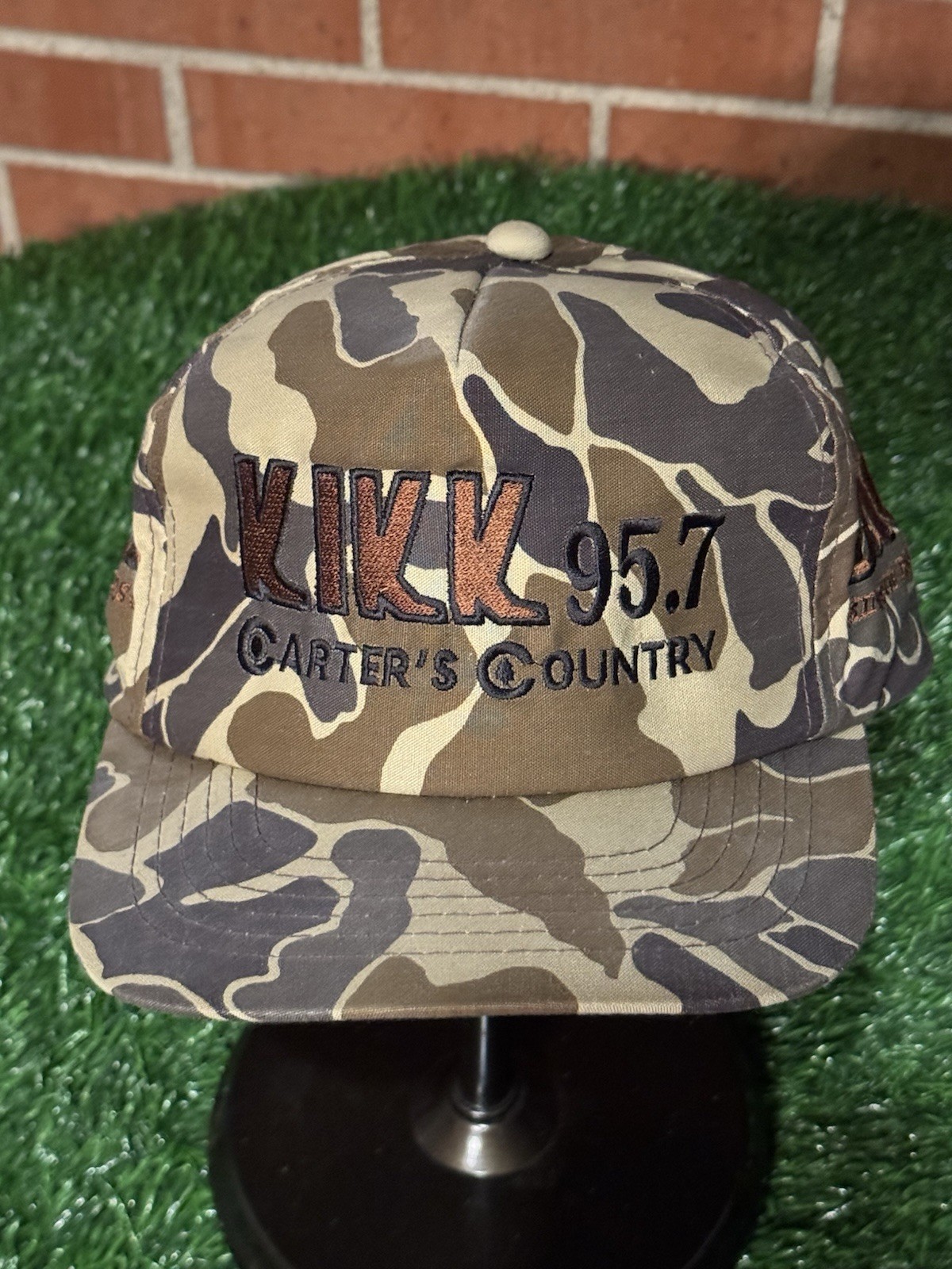 Vintage Rare KIKK 95.7 Carter’s Country And Bud (Budweiser) Camo Hat