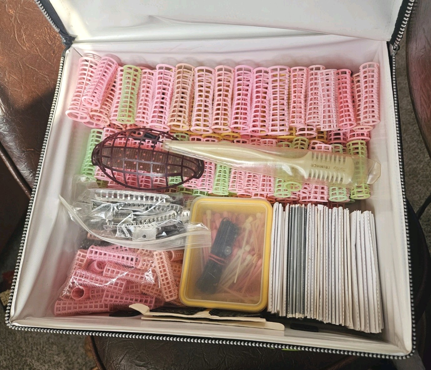 Vintage Set N Style Bobby Pins Curlers Perm Stylists Case Pin-up To Wong Foo Lot