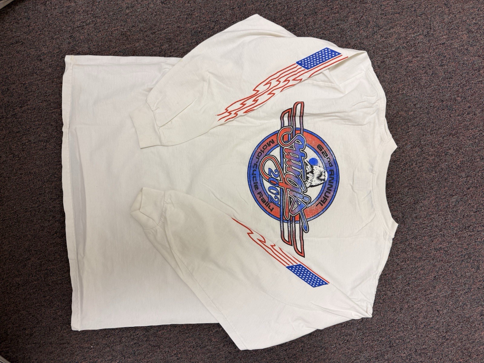 Vintage Sturgis 2002 Motorcycle Rally Long Sleeve T-Shirt size large