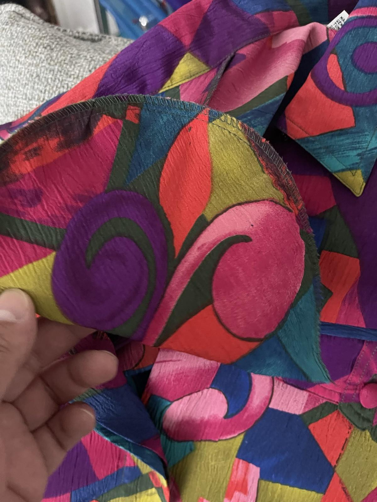 VINTAGE CHRISTIE & JILL SHIRT MEDIUM COLORFUL LONG SLEEVE BEAUTIFUL 1980’S-90’S