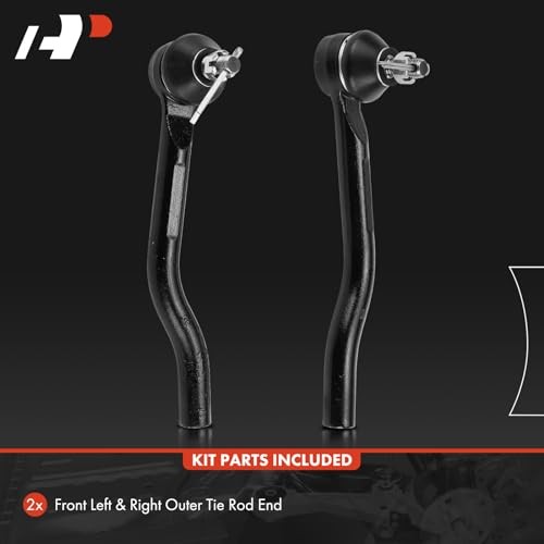 2 x Front Outer Tie Rod Ends, Compatible with Honda Accord 2018-2023