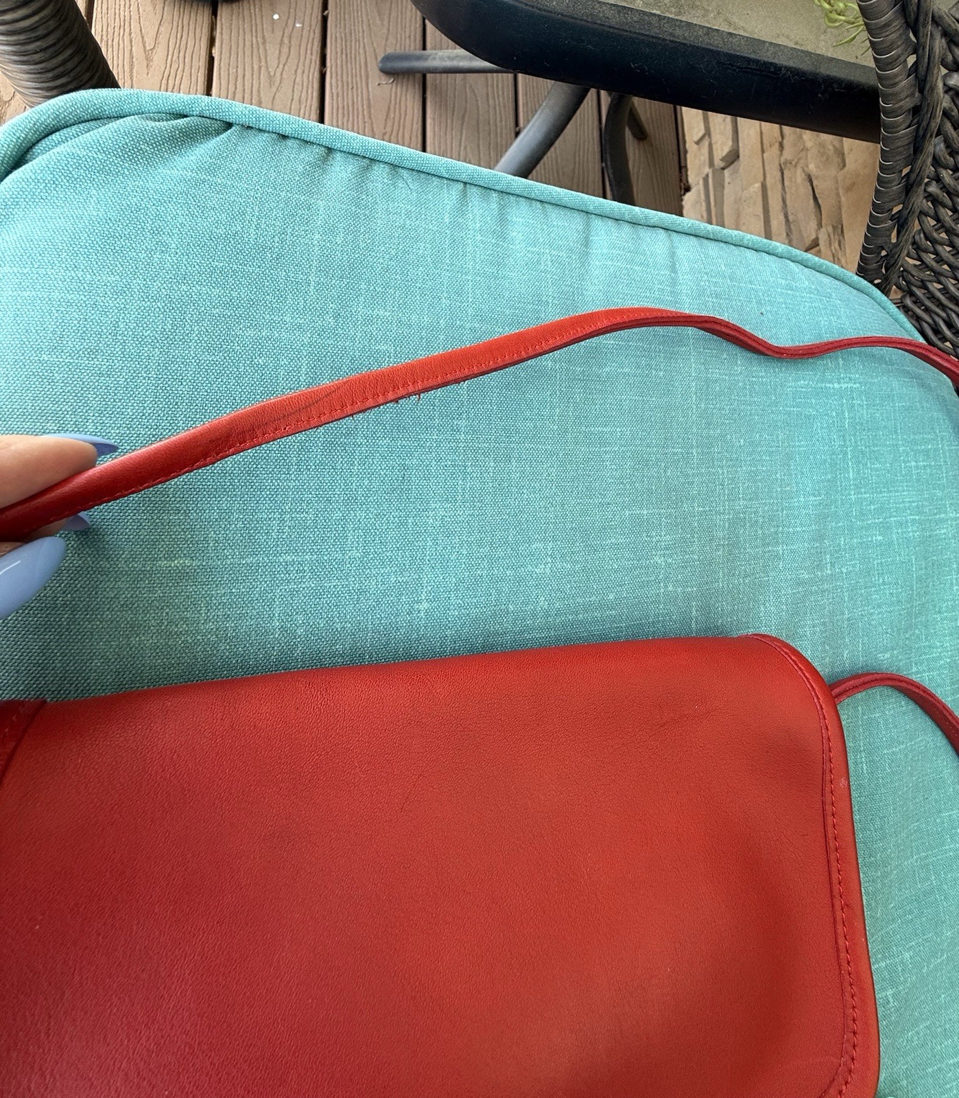 Vintage Coach Red Dinky 9375 Bag Made in New York City NYC 80’s w/Paperwork