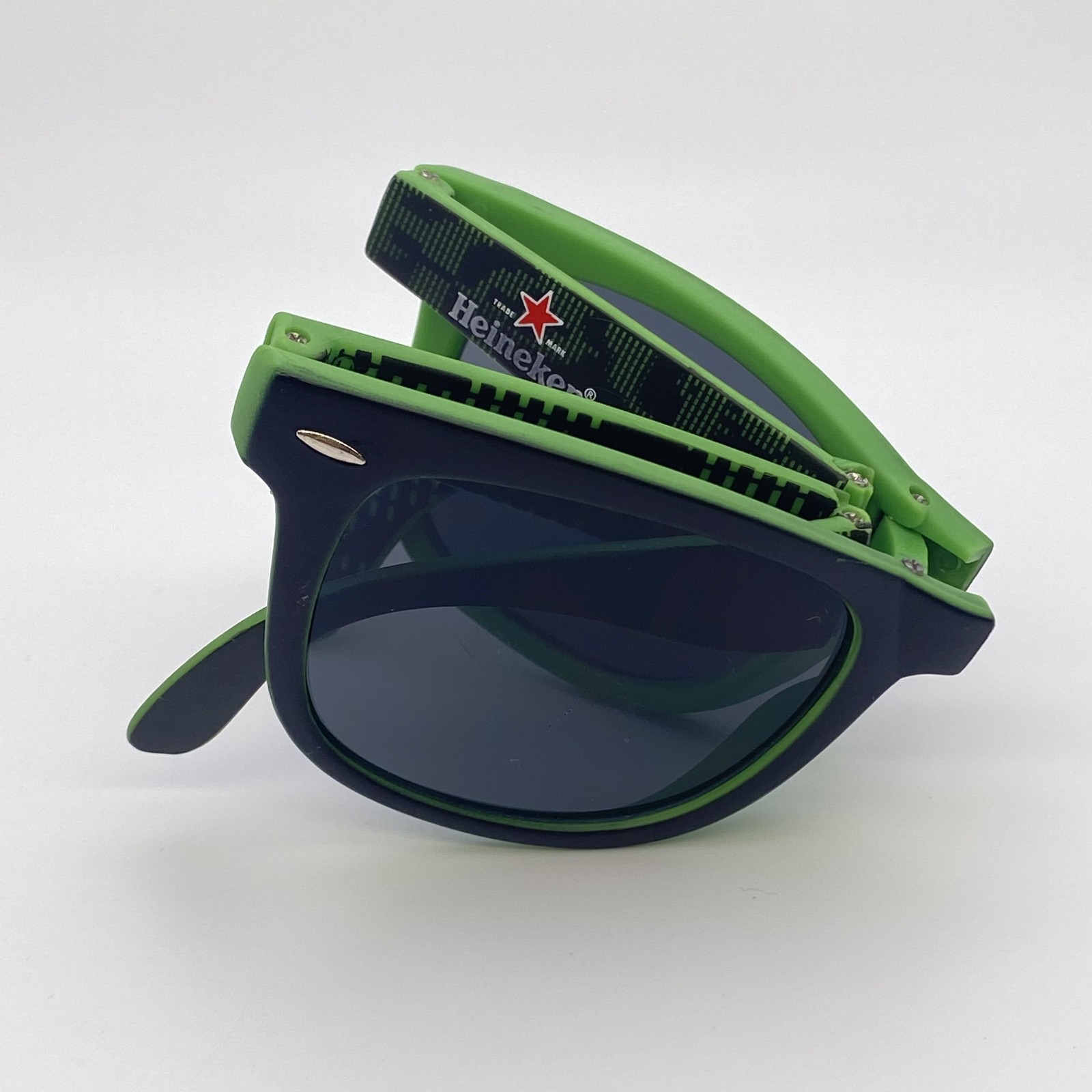 TOP SUNGLASSES HEINEKEN FOLD VINTAGE 80-90s WAYFARER ORIGINAL BEER COMMERCIAL