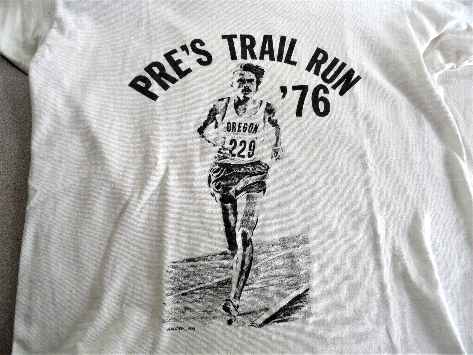 orig. 1976 Steve Prefontaine **PRE’S TRAIL RUN** Vintage Nike T-Shirt, RARE!!!